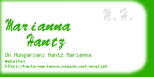 marianna hantz business card
